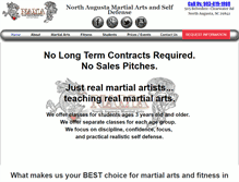 Tablet Screenshot of northaugustamartialarts.com